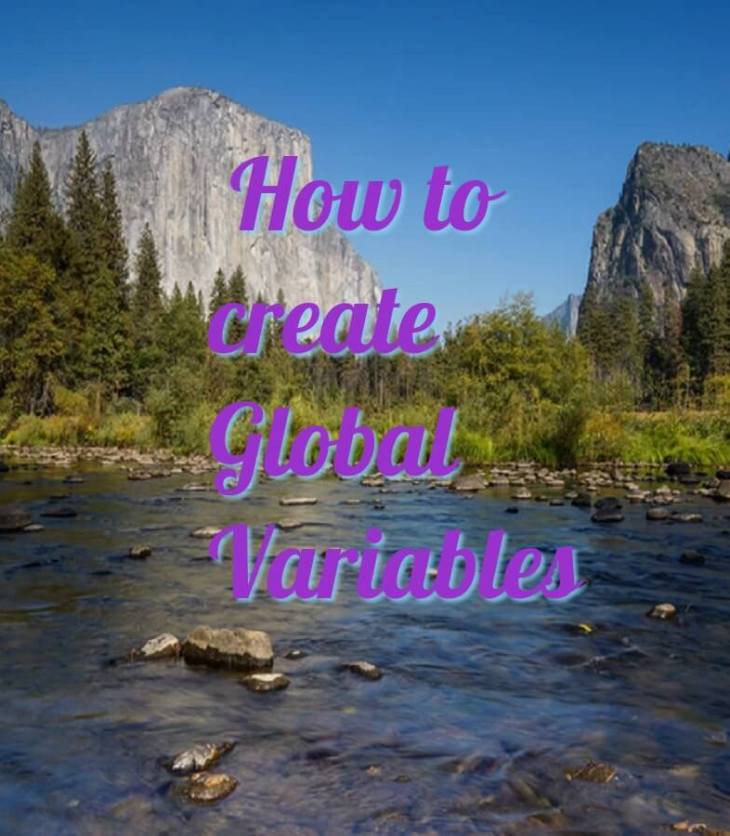 How to create global variables