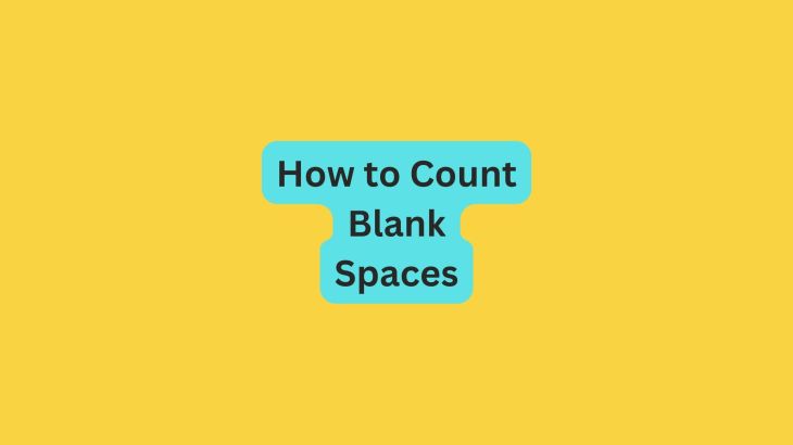 How to Count and Print Blank Spaces in Python